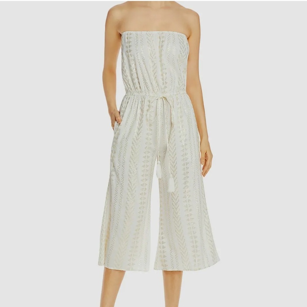 White and gold jumpsuit